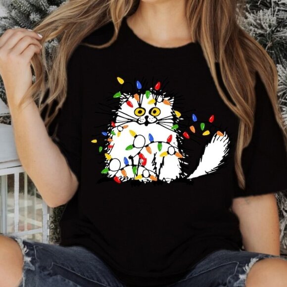 Travon A Other - Funny Christmas Cat Meme Cute Holiday Graphic Unisex T-Shirt